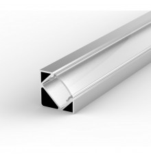 E3 1m / 1000mm corner LED aluminium extrusion with high quality diffuser and end caps (option)