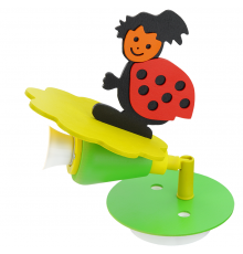Hand-made Wall Spot Light / Lamp, Colourful, Ladybug, Children Light