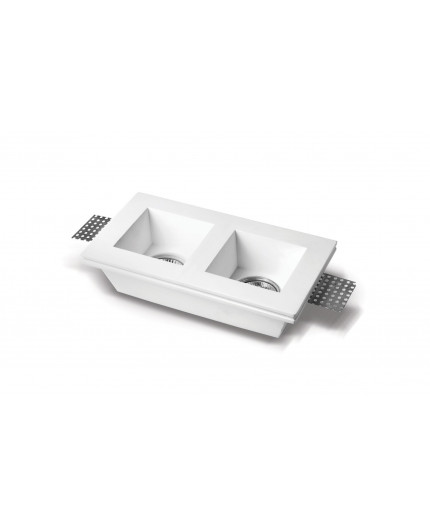 Torso - Rectangle Gypsum Plaster-In Recessed Baffled Ceiling Downlight Torso - Rectangle Gypsum Plaster-In Recessed Baffled Ceiling Downlight