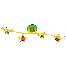 Handmade Ceiling Bar, Colourful, Wave / Bumblebee, Children Light