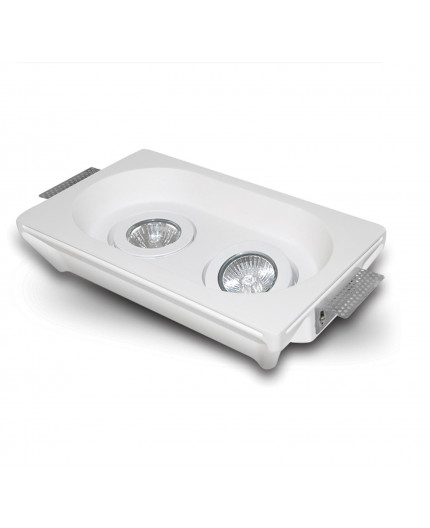Tutto - Rectangular Gypsum Plaster-In Recessed Baffled Ceiling Downlight Tutto - Rectangular Gypsum Plaster-In Recessed Baffled Ceiling Downlight