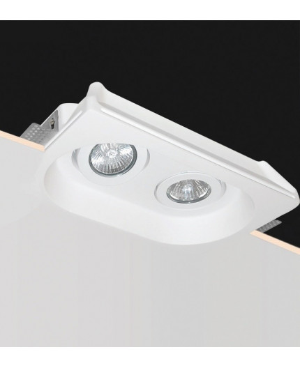 Tutto - Rectangular Gypsum Plaster-In Recessed Baffled Ceiling Downlight Tutto - Rectangular Gypsum Plaster-In Recessed Baffled Ceiling Downlight