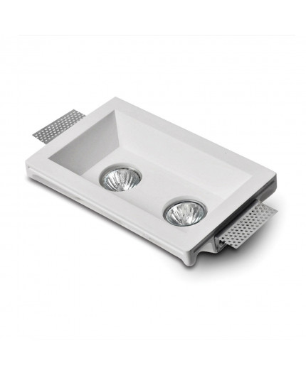 Fresco - Rectangle Gypsum Plaster-In Recessed Baffled Ceiling Downlight Fresco - Rectangle Gypsum Plaster-In Recessed Baffled Ceiling Downlight