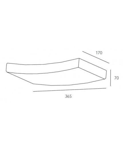 Grande - Gypsum Wall Modern Light, Curve Grande - Gypsum Wall Modern Light, Curve