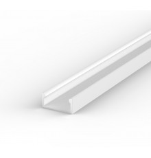 1m white painted E2 LED Aluminium U-profile with diffuser