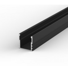 EH2 1m / 1000mm LED aluminium extrusion 15mm x 15mm with high quality diffuser and end caps (option)