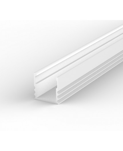 1m white painted EH2 LED Aluminium high U-profile with diffuser