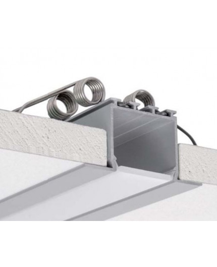 1m / 1000mm C2 ceiling LED aluminium extrusion (anodized / silver), set with diffuser 1m / 1000mm C2 ceiling LED aluminium extrusion (anodized / silver), set with diffuser