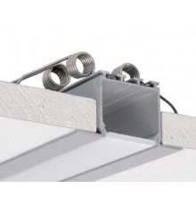 1m / 1000mm C2 ceiling LED aluminium extrusion (anodized / silver), set with diffuser 1m / 1000mm C2 ceiling LED aluminium extrusion (anodized / silver), set with diffuser