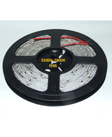 24VDC LED tape, warm white 2700K, 16W/m, 120LED/m, IP65, 5m, SMD2835 24VDC LED tape, warm white 2700K, 16W/m, 120LED/m, IP65, 5m, SMD2835