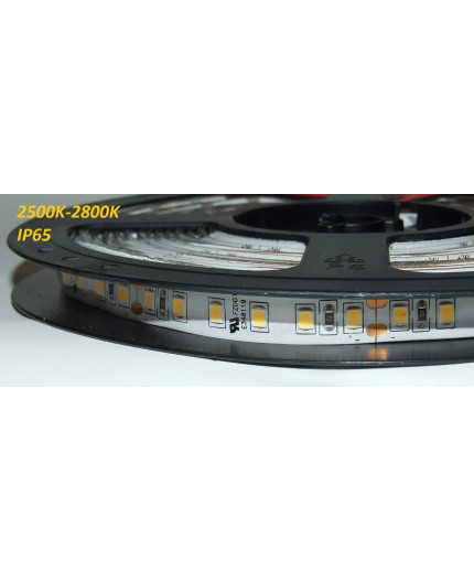 24VDC LED tape, warm white 2700K, 16W/m, 120LED/m, IP65, 5m, SMD2835 24VDC LED tape, warm white 2700K, 16W/m, 120LED/m, IP65, 5m, SMD2835