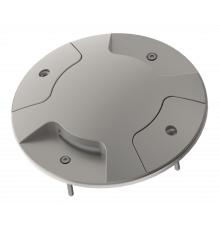 Ground nDisc LED lamp ALU, 3000K, 230V AC