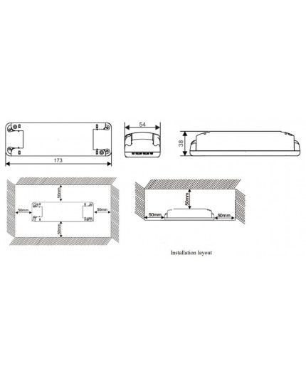50W constant current 700mA dimmable LED driver, Govena 50W constant current 700mA dimmable LED driver, Govena