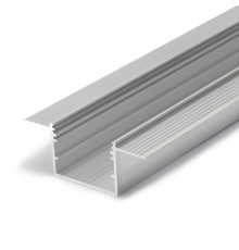 1m Alu-Ceiling Plaster-in LED profile C3 (raw ALU) with cover 1m Alu-Ceiling Plaster-in LED profile C3 (raw ALU) with cover