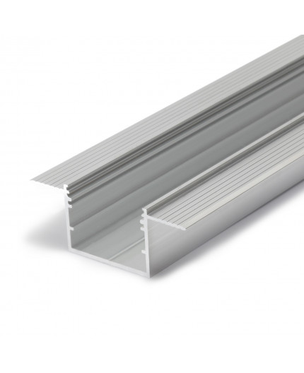 1m Alu-Ceiling Plaster-in LED profile C3 (raw ALU) with cover 1m Alu-Ceiling Plaster-in LED profile C3 (raw ALU) with cover