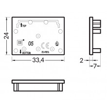C3 extra end cap for LED profile C3 extra end cap for LED profile