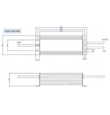 24Vdc 200W DALI dimmable LED driver, ELED-200-24D 24Vdc 200W DALI dimmable LED driver, ELED-200-24D
