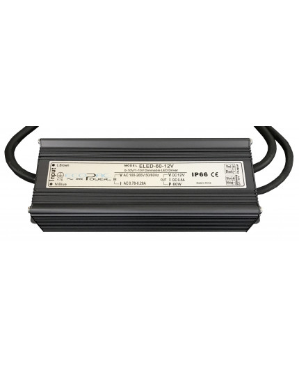 12Vdc, 60W, 0-10V dimmable LED driver ELED-60-12V 12Vdc, 60W, 0-10V dimmable LED driver ELED-60-12V