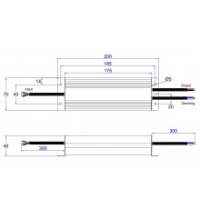 60W, 0-10V / Potentiometer / 10V PWM dimmable LED driver ELED-60-24V 60W, 0-10V / Potentiometer / 10V PWM dimmable LED driver ELED-60-24V