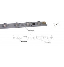 24Vdc 14.4W 2700K CC 160 Degree SMD2835 Light Bar CRI90 500x20mm