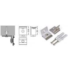 ARCH1 side metal mounting clip for LED channel