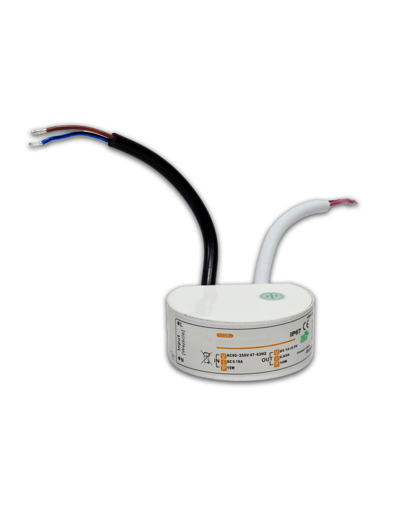 20W 12Vdc Single Output Switching LED Power Supply IP67 wall box shape