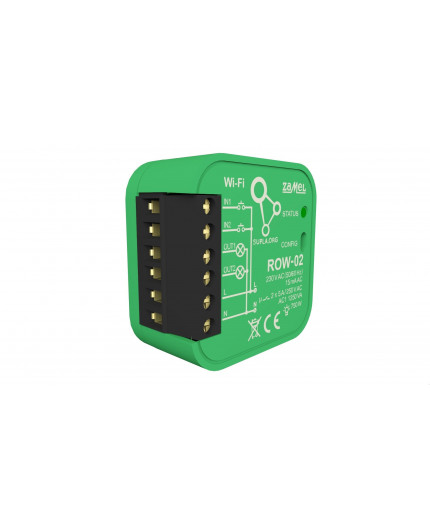 ROW-02 Power socket and lights control module, Wi-Fi 2-channels, Supla ROW-02 Power socket and lights control module, Wi-Fi 2-channels, Supla