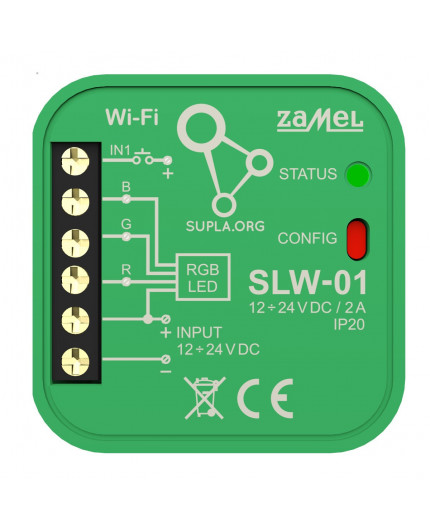 SLW-01 Wi-Fi RGB LED lights control module, Supla SLW-01 Wi-Fi RGB LED lights control module, Supla