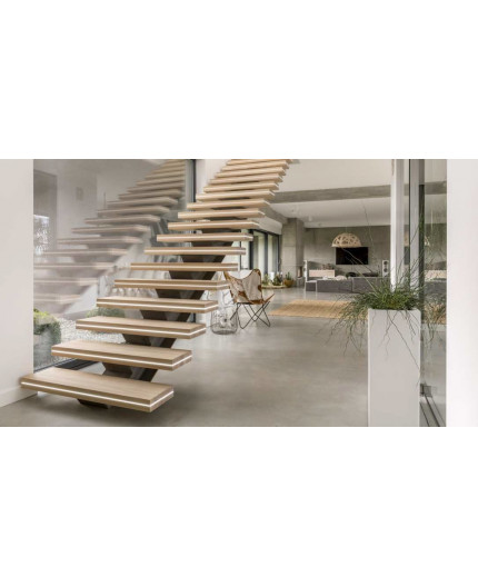 2m recessed LED profile IN1 (anodized, silver), set with milky cover 2m recessed LED profile IN1 (anodized, silver), set with milky cover