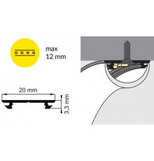 1m flexible LED ARCH1 aluminium profile for arches, with opal cover 1m flexible LED ARCH1 aluminium profile for arches, with opal cover