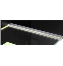 1m glass 8mm LED profile G2, anodized 1m glass 8mm LED profile G2, anodized
