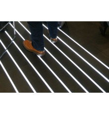 1m recessed floor LED profile T5 (anodized, silver), with opal cover 1m recessed floor LED profile T5 (anodized, silver), with opal cover