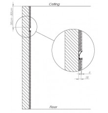2m Asymmetric Alu-Wall LED Profile EA1 white painted with difuser 2m Asymmetric Alu-Wall LED Profile EA1 white painted with difuser