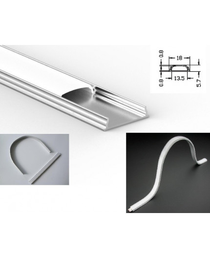 1m extra opal diffuser / cover O2 for LED profile 1m extra opal diffuser / cover O2 for LED profile