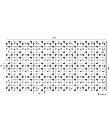 24Vdc 36W 4000K 1-LED-Cut Flexible Back Light Module/ Sheet SMD2835 24Vdc 36W 4000K 1-LED-Cut Flexible Back Light Module/ Sheet SMD2835