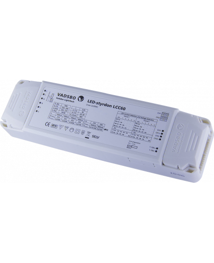 LCC60 driver/dimmer for constant current, voltage LED lights, Vadsbo LCC60 driver/dimmer for constant current, voltage LED lights, Vadsbo