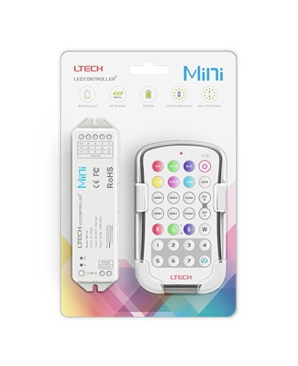 M8+M4-3A Single zone RGBW LED strips Controller With RF Receiver Ltech M8+M4-3A Single zone RGBW LED strips Controller With RF Receiver Ltech