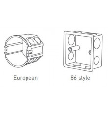 Wall mounted DALI rotary dimmer E6-DA1 Wall mounted DALI rotary dimmer E6-DA1