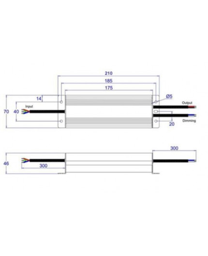 24Vdc 60W DALI dimmable LED driver, active PFC function 24Vdc 60W DALI dimmable LED driver, active PFC function