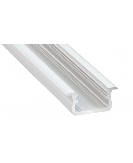 2m LED aluminium profile K1, painted, white, set with diffuser 2m LED aluminium profile K1, painted, white, set with diffuser