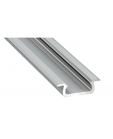1m LED aluminium profile KL1, anodized, silver, set with diffuser 1m LED aluminium profile KL1, anodized, silver, set with diffuser