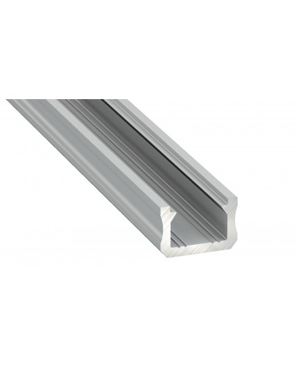 K0 mini LED aluminium profile, 1m, anodized, silver, with diffuser K0 mini LED aluminium profile, 1m, anodized, silver, with diffuser