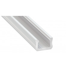 K0 mini LED aluminium profile, 1m, painted, white, with diffuser