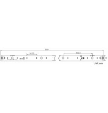 24Vdc 14.4W 4000K CC 160 Degree SMD2835 Light Bar CRI90 500x20mm 24Vdc 14.4W 4000K CC 160 Degree SMD2835 Light Bar CRI90 500x20mm