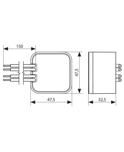 15W 12Vdc LED driver for wall box dia. 60mm, ZNP-15-12 15W 12Vdc LED driver for wall box dia. 60mm, ZNP-15-12