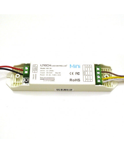 M5+M3-3A Single zone CCT changeable LED strips Controller With RF Receiver Ltech M5+M3-3A Single zone CCT changeable LED strips Controller With RF Receiver Ltech
