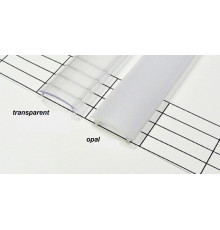 3m surface LED profile P2, anodized aluminium, black, plus diffuser 3m surface LED profile P2, anodized aluminium, black, plus diffuser