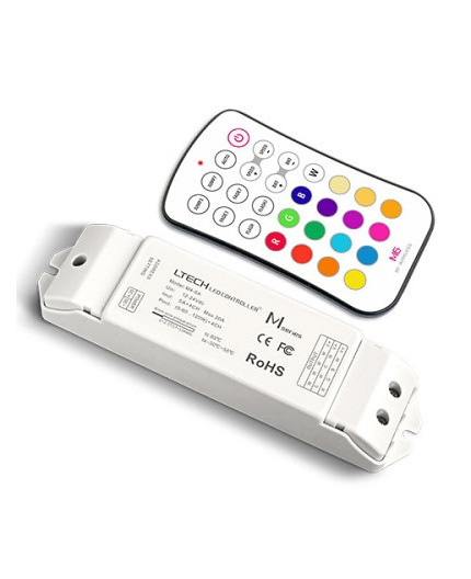 M6+M4-5A Single zone RGB Controller With RF Receiver, Ltech M6+M4-5A Single zone RGB Controller With RF Receiver, Ltech