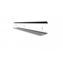 2.5m profile floor extrusion Bus3, anodized aluminium, silver, rubber insert 2.5m profile floor extrusion Bus3, anodized aluminium, silver, rubber insert