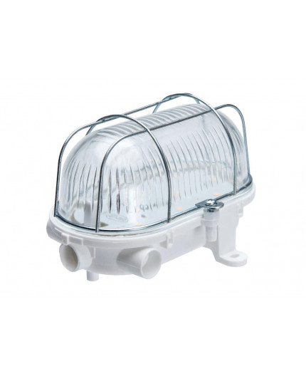 5W 220-240VAC 4000K OVAL 60 LED Bulkhead Light Lamp IP54 steel cage, glass cover 5W 220-240VAC 4000K OVAL 60 LED Bulkhead Light Lamp IP54 steel cage, glass cover